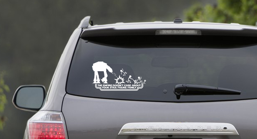 The Empire Doesn’t Care AT-ATVinyl Sticker Decal